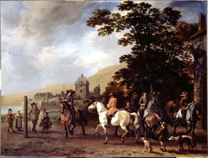 A Riding School in the Open Air